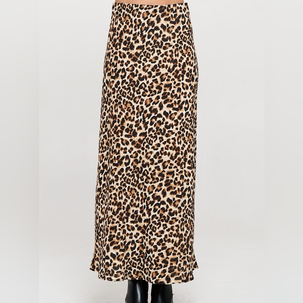Leopard Print Maxi Skirt